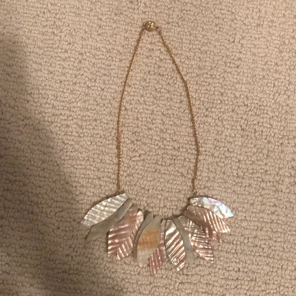Pearl Leaf Necklace
